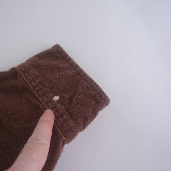 Vintage Eddie Bauer Brown Hunting Outdoors 100% Cotton Button Down Shirt Large - Picture 11 of 11